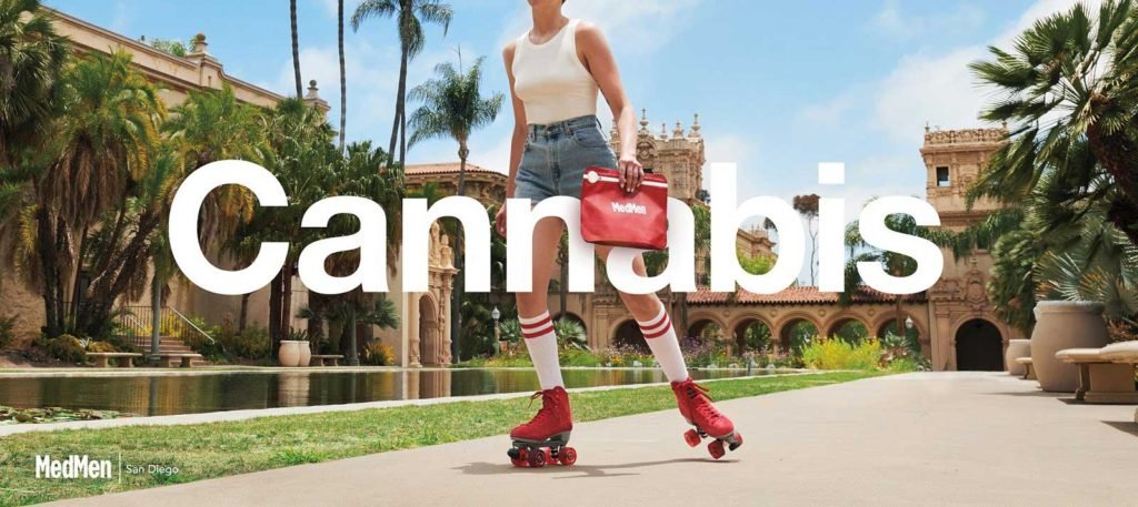 Poster of MedMen, for online Cannabis Advertising.